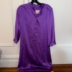 Purple silk Michelle Farmer tunic style dress